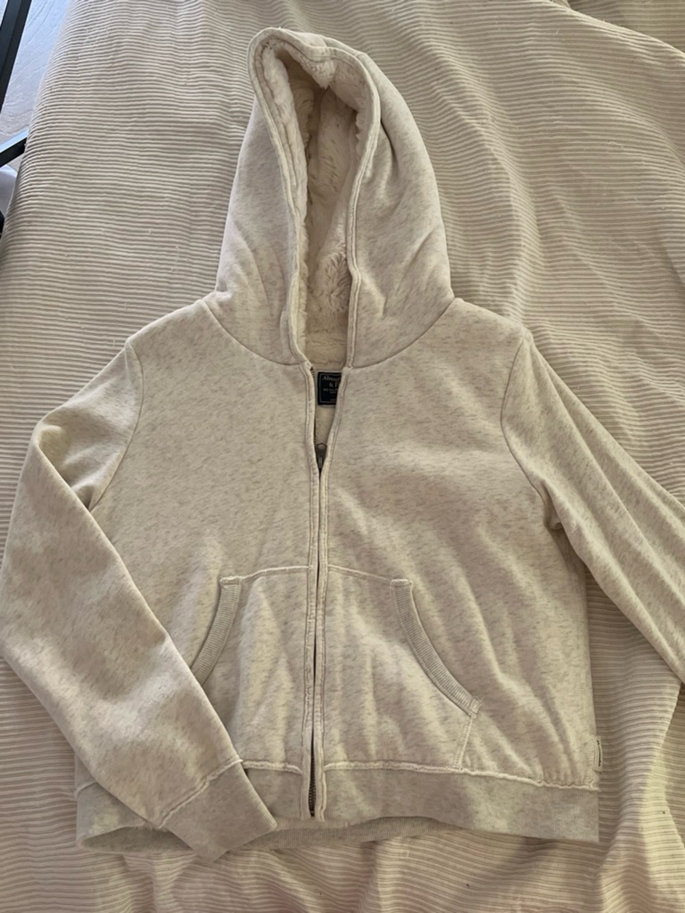 Abercrombie & fitch fur lined hoodie
